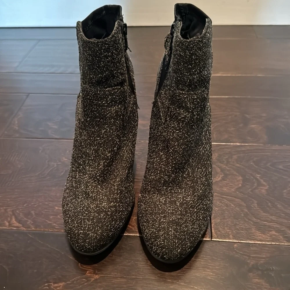 Kelly & Katie tweed heeled booties 8